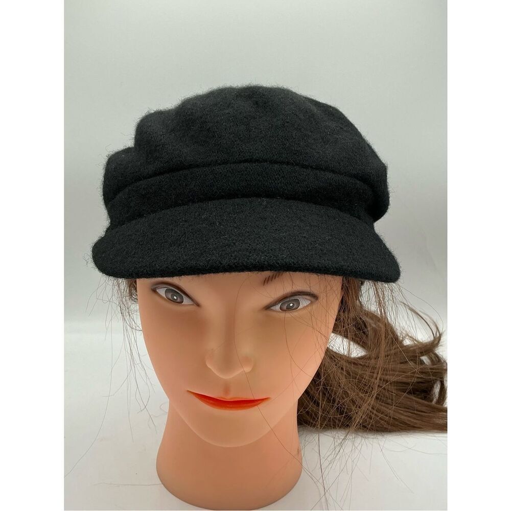 Scala Pronto Black Wool cap